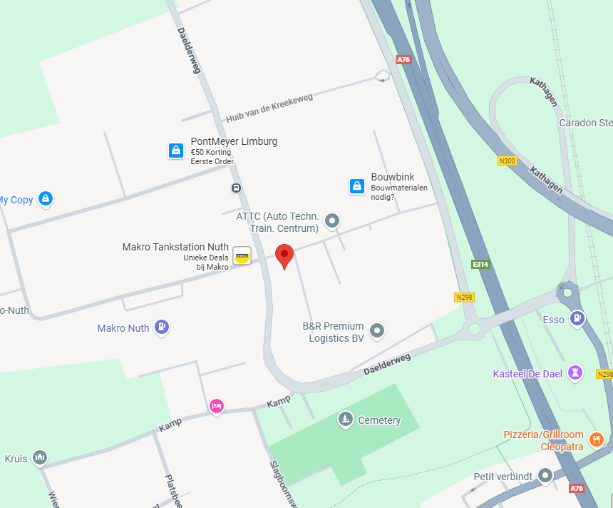 Route naar showroom Wolfs Verlichting, Nuth